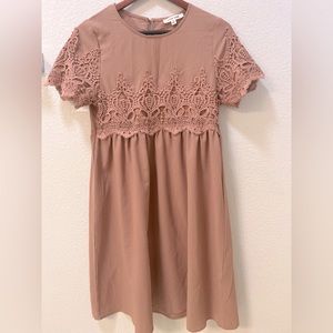 Mauve knee length Dress